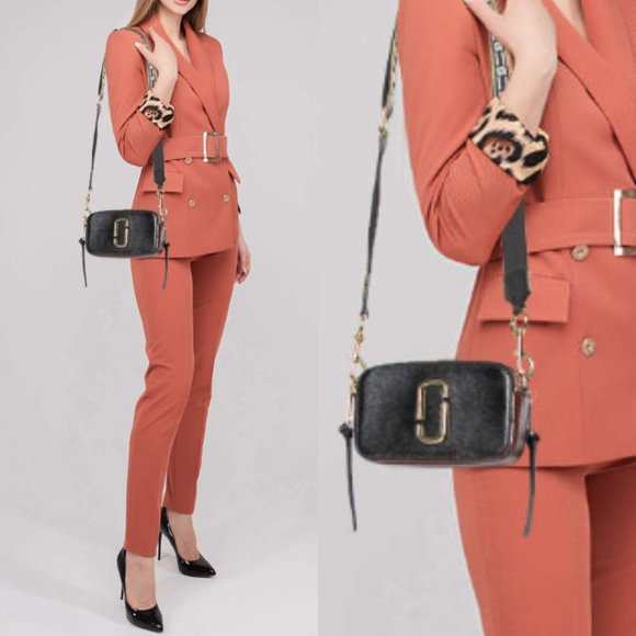 Marc Jacobs Snapshot Camera Crossbody Sling Bag Tricolor Patent Leather - Picture 2 of 13